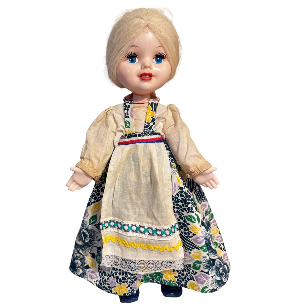 Vintage 80's Russian USSR 14" Plastic Lenigrushka Factory Dashenka DollPrelove